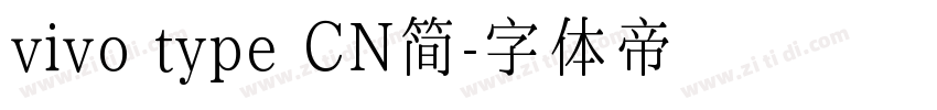 vivo type CN简字体转换